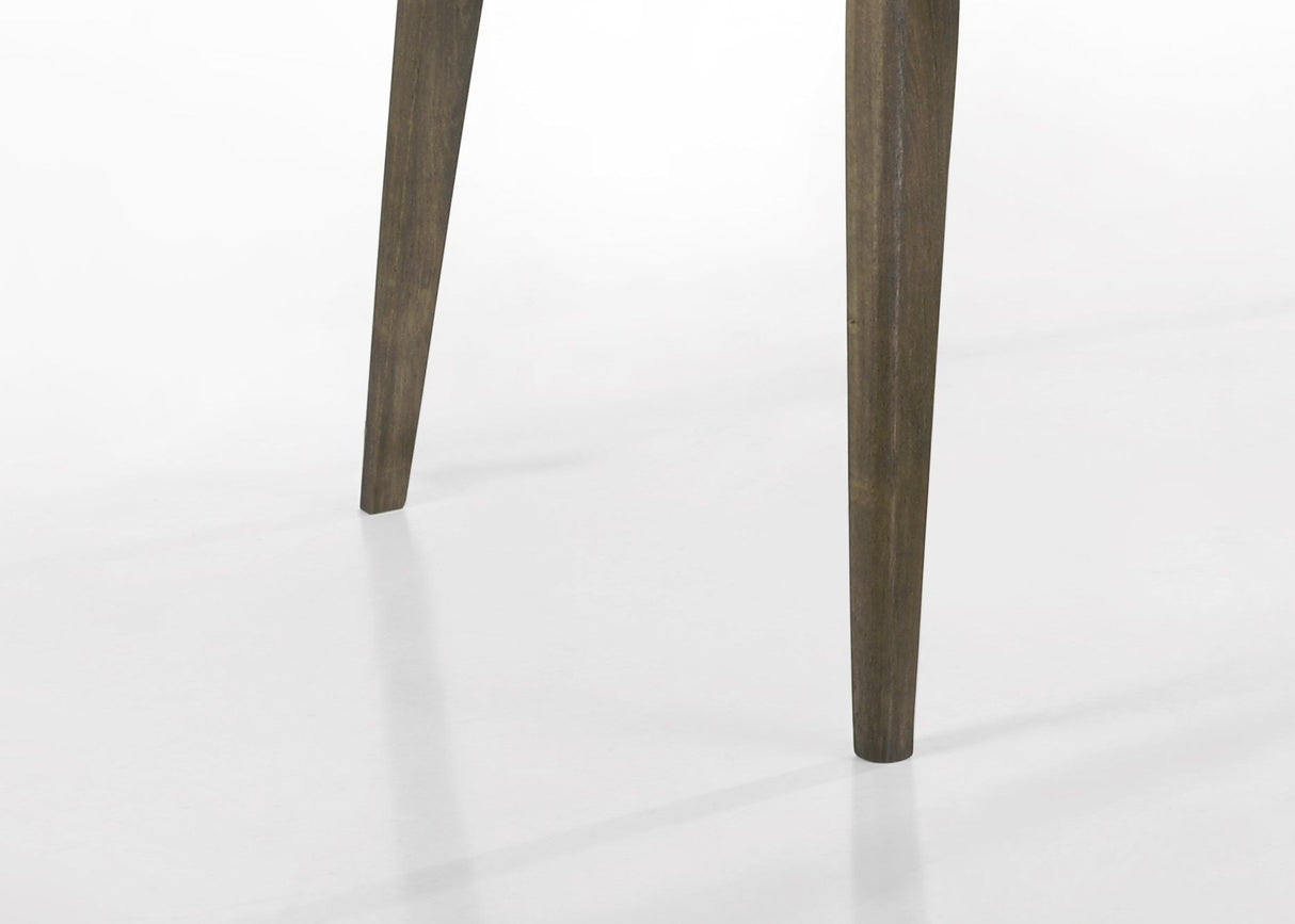 Bistro - Dining Table With Off White Fabric Dining Chairs by Couch.com