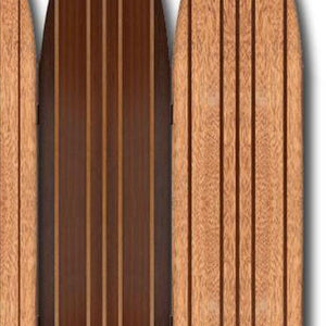 71" Brown Wood Folding Three Panel Screen Room Divider
