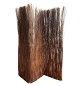 7' Rustic Willow Branch Three Panel Room Divider Screen