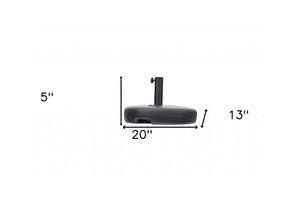 Black Heavy Duty Plastic Umbrella Base