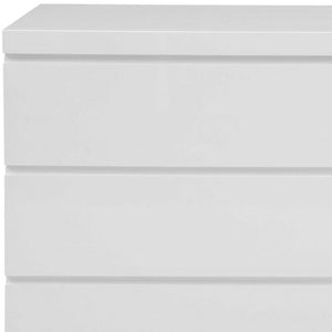 63" White Solid Wood Six Drawer Double Dresser