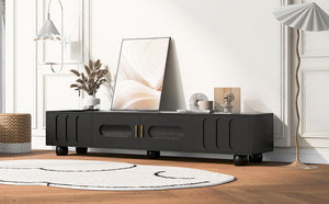 Modern TV Stand For TVs Up To 80", 2 Drawers And Cabinet by Couch.com