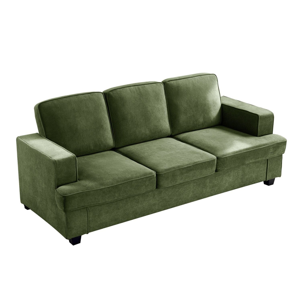 Modern Sofa, Comfortable 3 Seater Couch With Deep Seating, Loose Back Cushions, Wide Arms by Couch.com