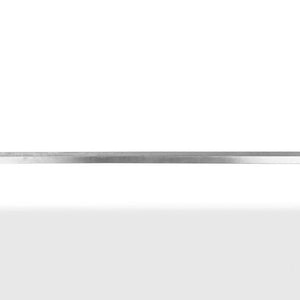 55" Wood Brown And Silver Solid Wood And Stainless Steel Dining Table