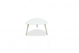 16" White Aluminum End Table
