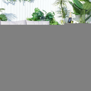 Six Piece Outdoor Brown Metal Sofa Seating Group With Cushions