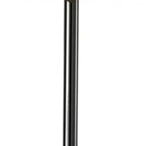 Black Nickel Finish Metal Tall White Shade Table Lamp