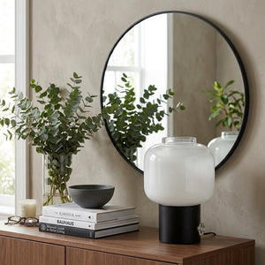 Mod Pod Black Glass Table Lamp