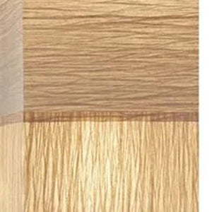 72" Brown And Silver Three Light Column Floor Lamp With Beige Paper Rectangular Shade