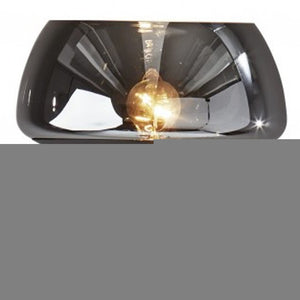 70" Black With Black Glass Shade