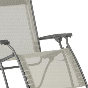 27" Gray Steel Outdoor Zero Gravity Chair