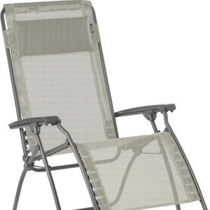 27" Gray Steel Outdoor Zero Gravity Chair