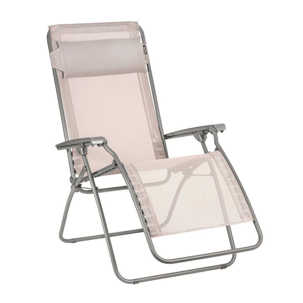 27" Gray Steel Outdoor Zero Gravity Chair