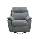 35" Light Gray Fabric Power Recliner With USB