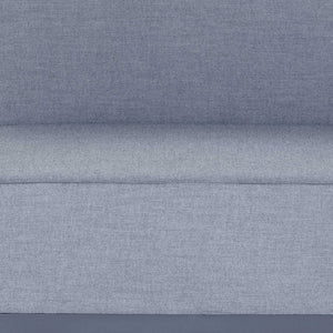 35" Gray and TPU Coating Metal Outdoor Modular with Gray Cushion