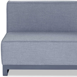 35" Gray and TPU Coating Metal Outdoor Modular with Gray Cushion