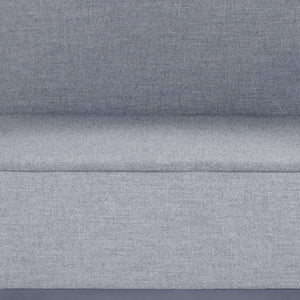 37" Gray Linen Arm Chair