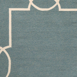 5' X 7' Gray And Ivory Handmade Indoor Outdoor Area Rug