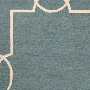 5' X 7' Gray And Ivory Handmade Indoor Outdoor Area Rug