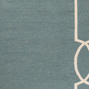 5' X 7' Gray And Ivory Handmade Indoor Outdoor Area Rug