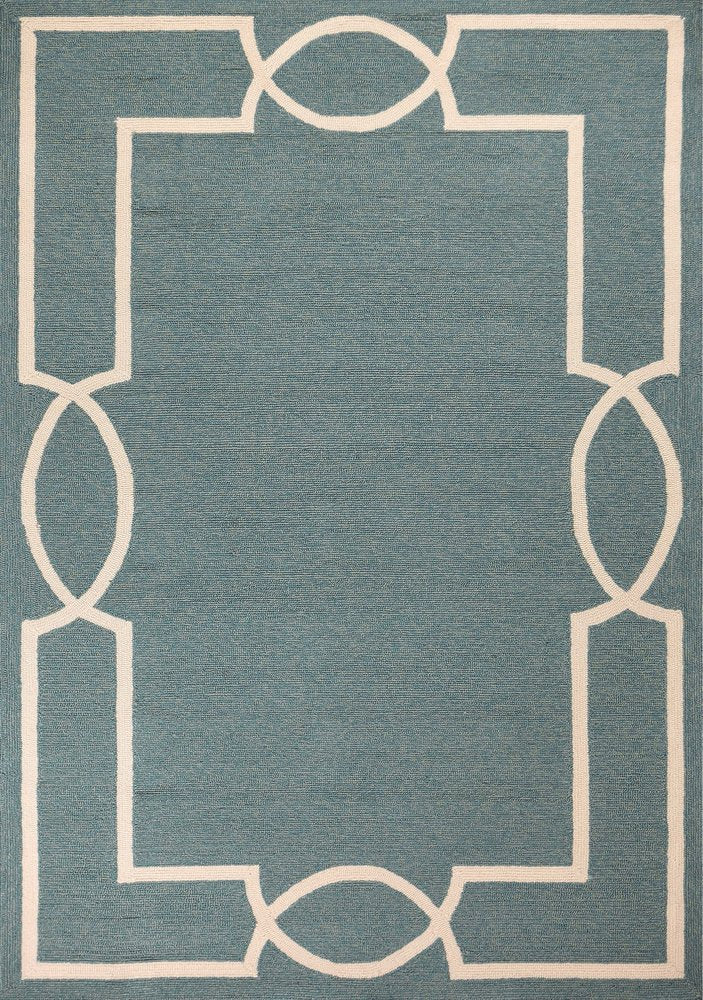 5' X 7' Gray And Ivory Handmade Indoor Outdoor Area Rug