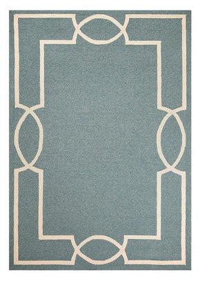 5' X 7' Gray And Ivory Handmade Indoor Outdoor Area Rug