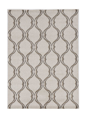 8' X 11' Ivory Moroccan Indoor Outdoor Area Rug