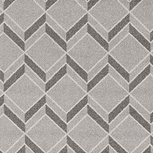 5' X 8' Gray Geometric Indoor Outdoor Area Rug