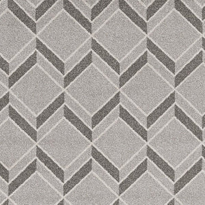 2' X 4' Green And Ivory Geometric Indoor Outdoor Area Rug