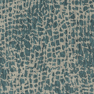 3' X 4' Teal Blue Abstract Indoor Outdoor Area Rug