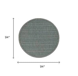 5' X 8' Teal Blue Southwestern Indoor Outdoor Area Rug