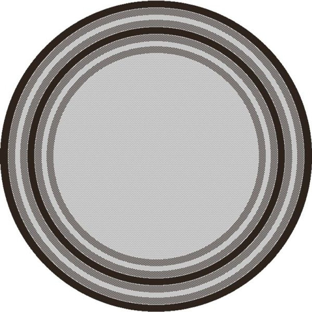 8' X 11' Gray Striped Indoor Outdoor Area Rug