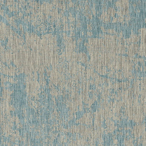 5' X 8' Teal Blue Abstract Indoor Outdoor Area Rug