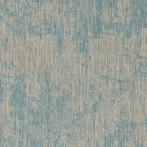 3' X 5' Teal Blue Abstract Indoor Outdoor Area Rug