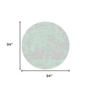 3' X 5' Teal Blue Abstract Indoor Outdoor Area Rug