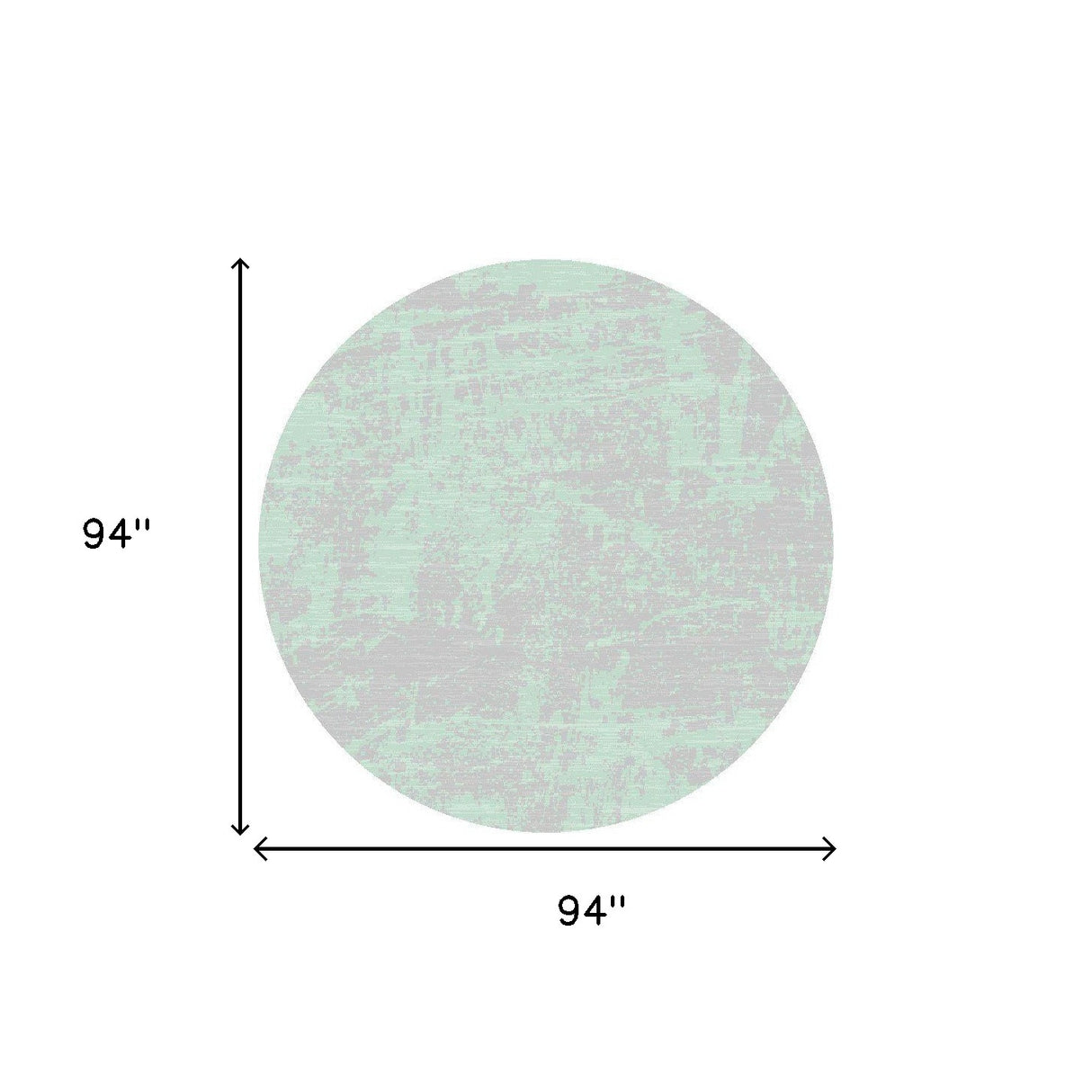 3' X 5' Teal Blue Abstract Indoor Outdoor Area Rug