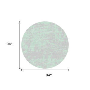 3' X 5' Teal Blue Abstract Indoor Outdoor Area Rug