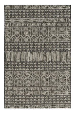 3' X 4' Charcoal Southwestern Indoor Outdoor Area Rug