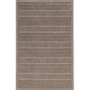 3' X 4' Brown Geometric Indoor Outdoor Area Rug