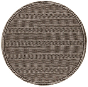 5' X 8' Brown Southwestern Indoor Outdoor Area Rug