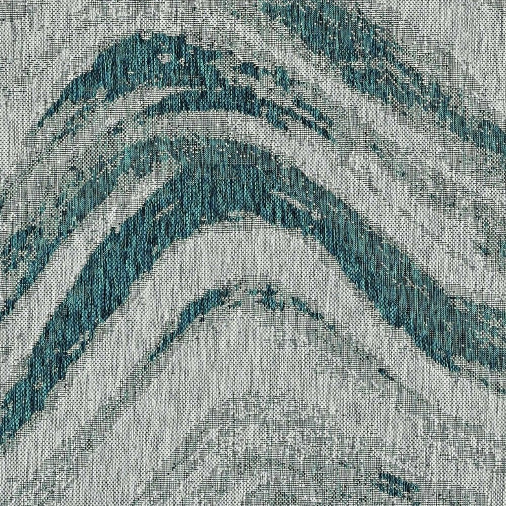 3' X 5' Gray Abstract Indoor Outdoor Area Rug