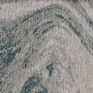 8' Gray Abstract Indoor Outdoor Area Rug