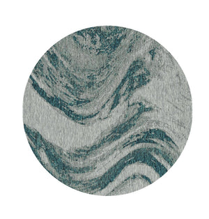 3' X 5' Gray Abstract Indoor Outdoor Area Rug