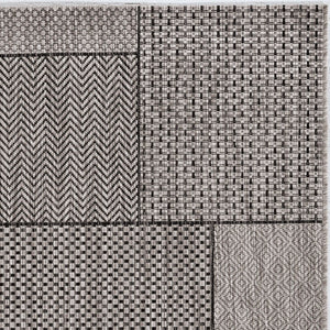 3' X 4' Gray Southwestern Indoor Outdoor Area Rug