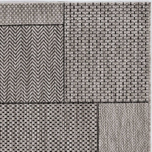 3' X 4' Gray Southwestern Indoor Outdoor Area Rug