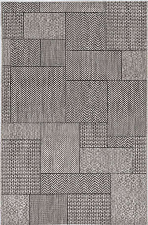 3' X 4' Gray Southwestern Indoor Outdoor Area Rug