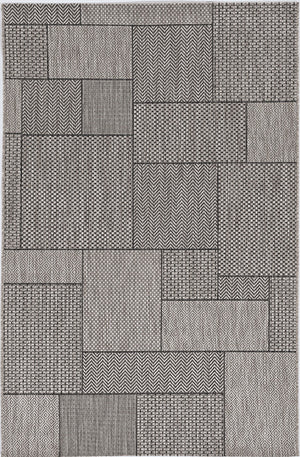 3' X 4' Gray Southwestern Indoor Outdoor Area Rug
