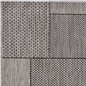 3' X 4' Gray Southwestern Indoor Outdoor Area Rug