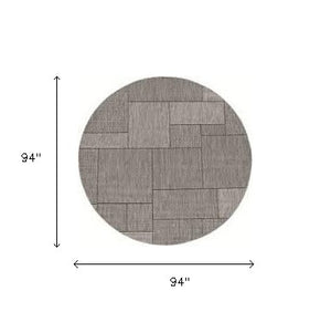 3' X 4' Gray Southwestern Indoor Outdoor Area Rug