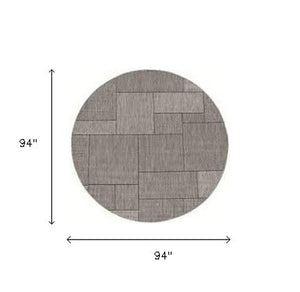 3' X 4' Gray Southwestern Indoor Outdoor Area Rug